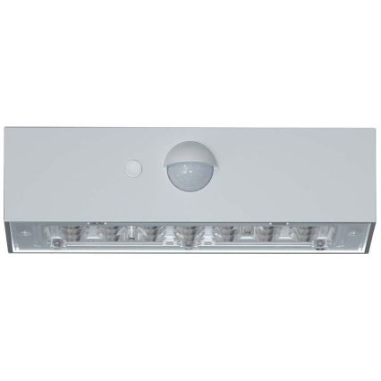 Soldrevet LED væglampe med sensor LED/3W/3,7V 3000K/4000K IP65 hvid