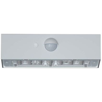 Soldrevet LED væglampe med sensor LED/3W/3,7V 3000K/4000K IP65 hvid