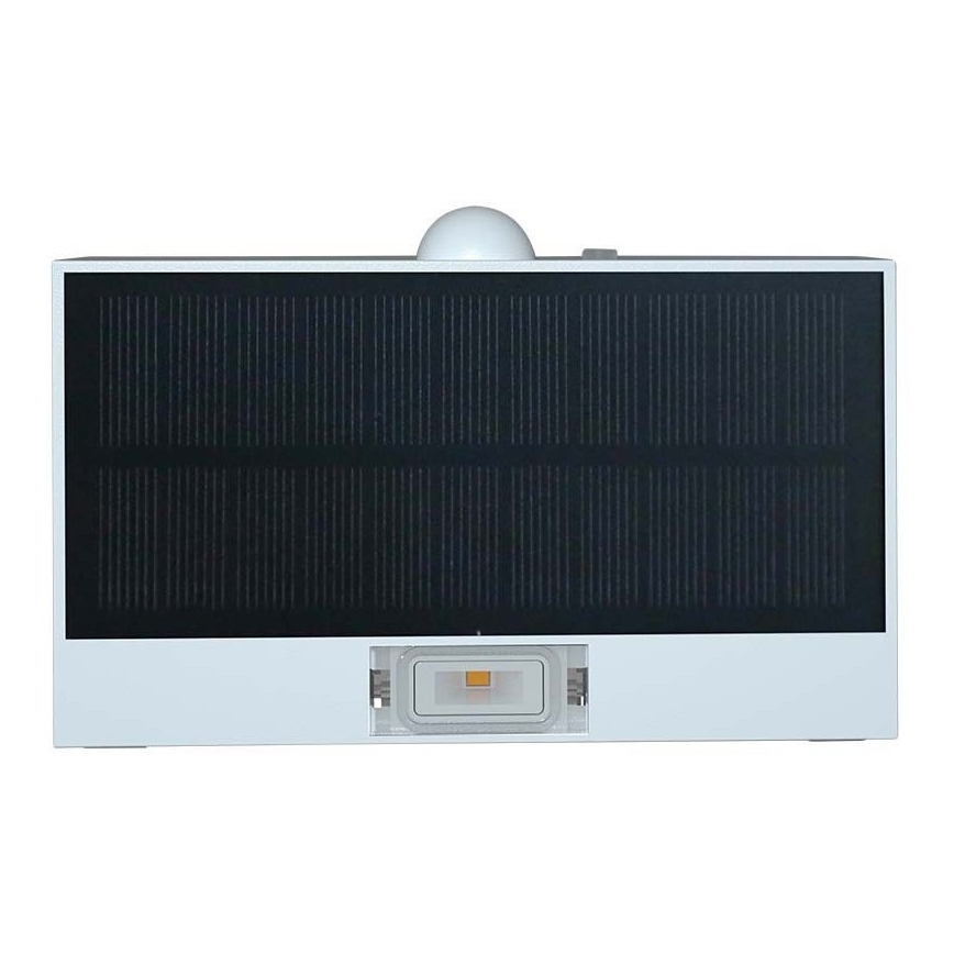 Soldrevet LED væglampe med sensor LED/3W/3,7V 3000K/4000K IP65 hvid