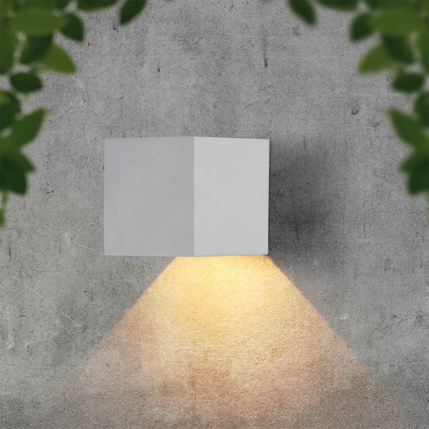 Soldrevet LED væglampe med sensor LED/3W/3,7V IP65 4000K 2600 mAh hvid