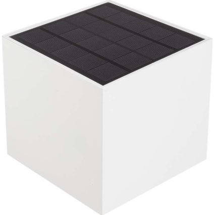 Soldrevet LED væglampe med sensor LED/3W/3,7V IP65 4000K 2600 mAh hvid