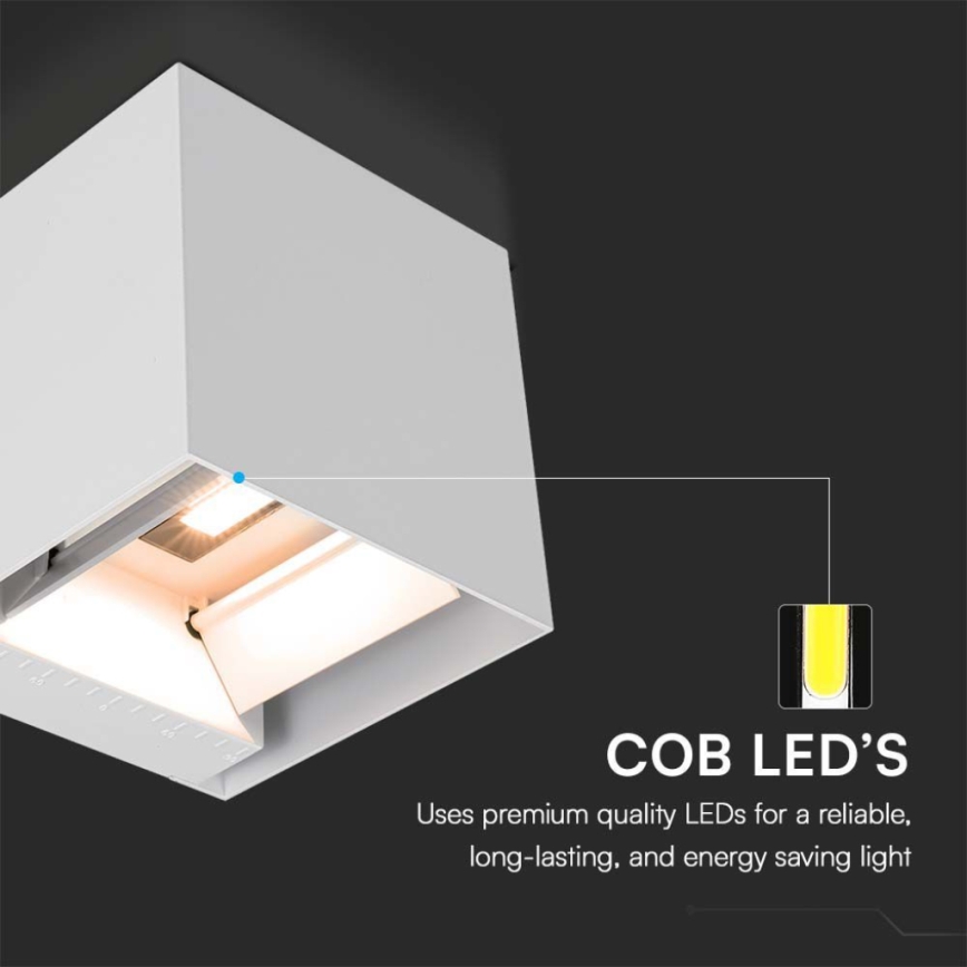 Soldrevet LED væglampe med sensor LED/3W/3,7V IP65 4000K 2600 mAh hvid