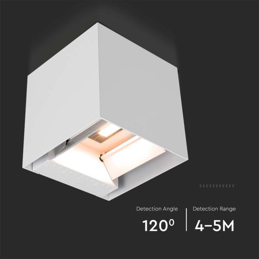 Soldrevet LED væglampe med sensor LED/3W/3,7V IP65 4000K 2600 mAh hvid