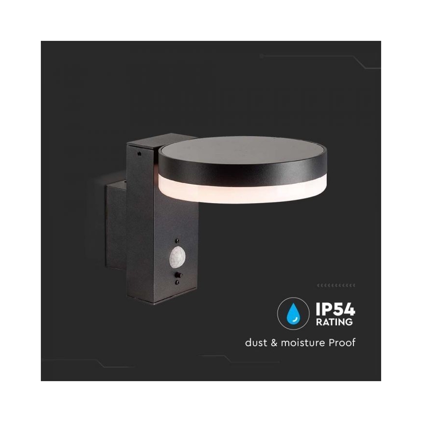Soldrevet LED væglampe med sensor LED/5,5W/3,7V 3000K IP54