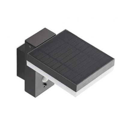 Soldrevet LED væglampe med sensor LED/5,5W/3,7V 3000K IP54