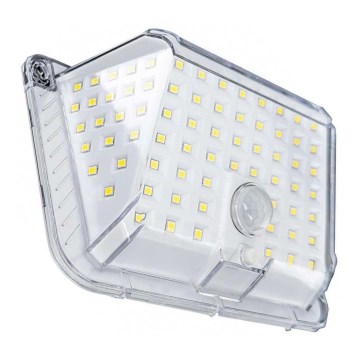Soldrevet LED væglampe med sensor LED/5W/3,7V 1200 mAh IP44