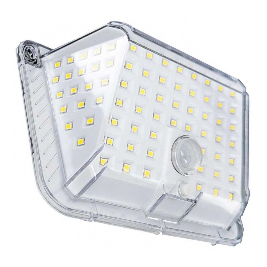 Soldrevet LED væglampe med sensor LED/5W/3,7V 1200 mAh IP44