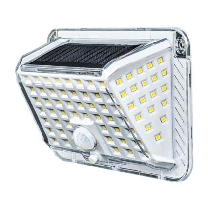 Soldrevet LED væglampe med sensor LED/5W/3,7V 1200 mAh IP44