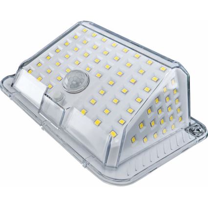 Soldrevet LED væglampe med sensor LED/5W/3,7V 1200 mAh IP44