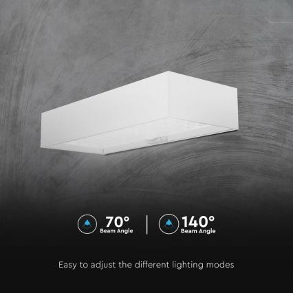 Soldrevet LED væglampe med sensor LED/6W/3,7V IP65 4000K 3000 mAh hvid