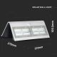 Soldrevet LED væglampe med sensor LED/7W/3,7V 4000K IP65 hvid
