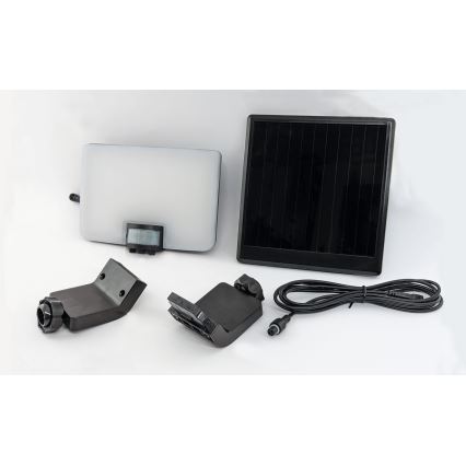 Soldrevet LED væglampe med sensor LED/8W/3,7V 2000 mAh IP54
