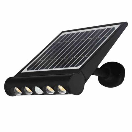 Soldrevet LED væglampe med sensor LED/8W/3,7V 4000 mAh 4000K IP65