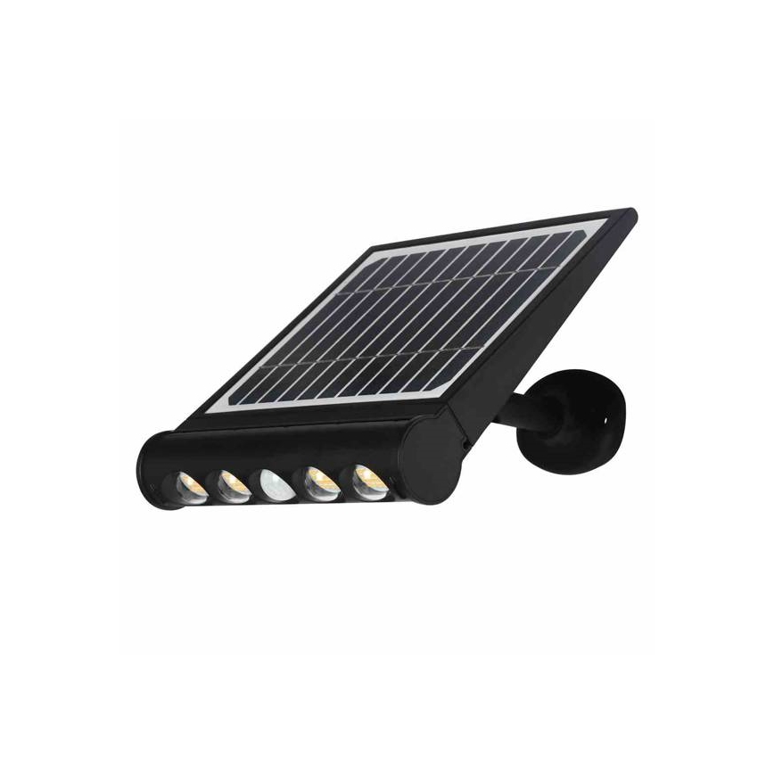 Soldrevet LED væglampe med sensor LED/8W/3,7V 4000 mAh 4000K IP65