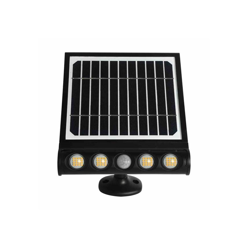 Soldrevet LED væglampe med sensor LED/8W/3,7V 4000 mAh 4000K IP65
