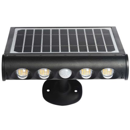 Soldrevet LED væglampe med sensor LED/8W/3,7V IP65 3000K