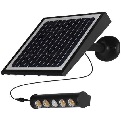 Soldrevet LED væglampe med sensor LED/8W/3,7V IP65 4000K