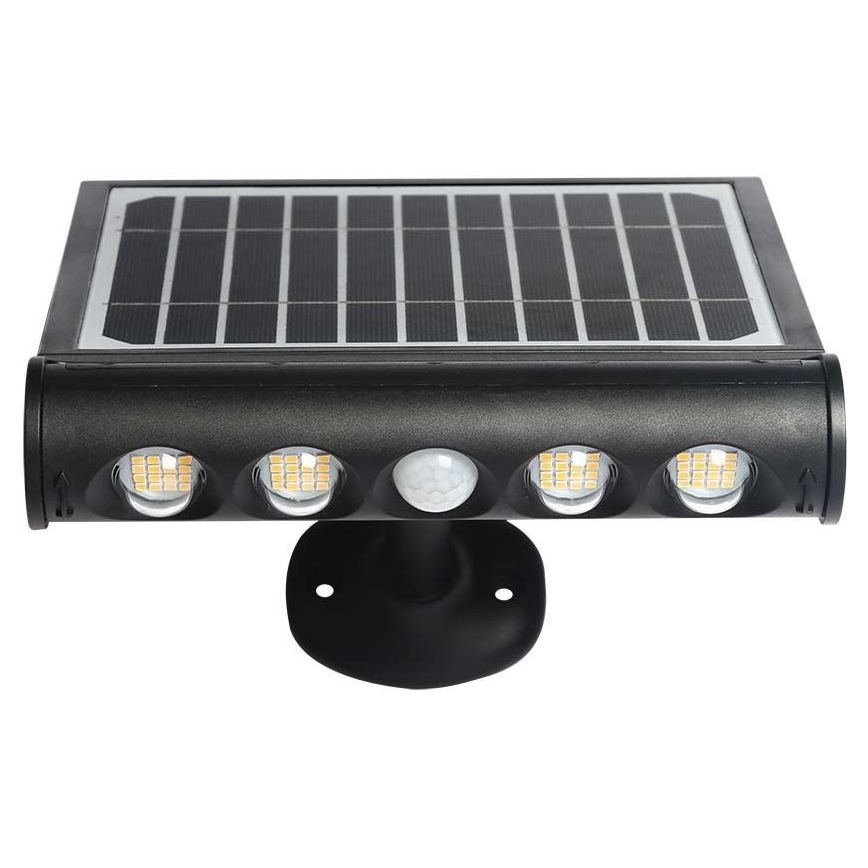 Soldrevet LED væglampe med sensor LED/8W/3,7V IP65 6000K