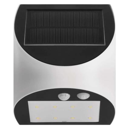 Soldrevet LED væglampe med sensor LUMI LED/3,7W 1200mAh IP54 hvid