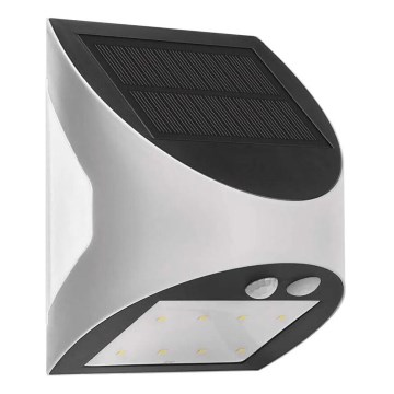 Soldrevet LED væglampe med sensor LUMI LED/3,7W IP54 hvid