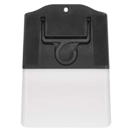 Soldrevet LED væglampe med sensor LUMI LED/3,7W IP65 sort
