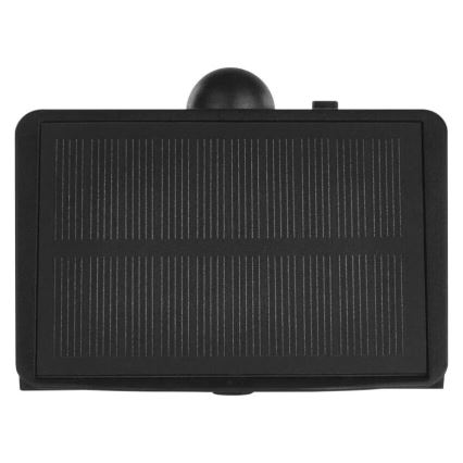 Soldrevet LED væglampe med sensor LUMI LED/3,7W IP65 sort