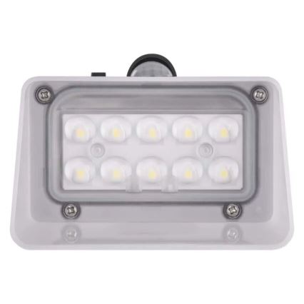 Soldrevet LED væglampe med sensor LUMI LED/3,7W IP65 sort