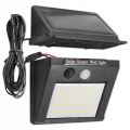 Soldrevet LED væglampe med sensor og eksternt panel LED/0,55W/3,7V IP65