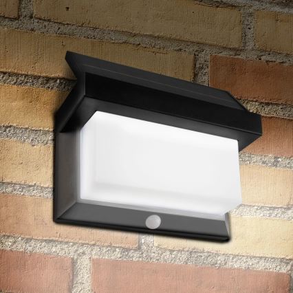 Soldrevet LED væglampe med sensor TONY LED/3,7V 1800 mAh IP44