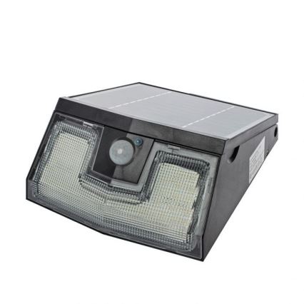 Soldrevet LED væglampe med bevægelses- og skumringssensor TRANSFORMER LED/7W/3,7V IP65 + fjernbetjening