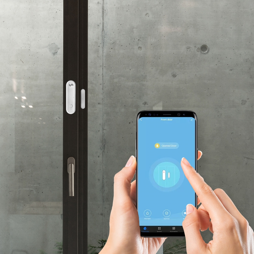 Dør/vindue alarm 2xAAA Wi-Fi Tuya