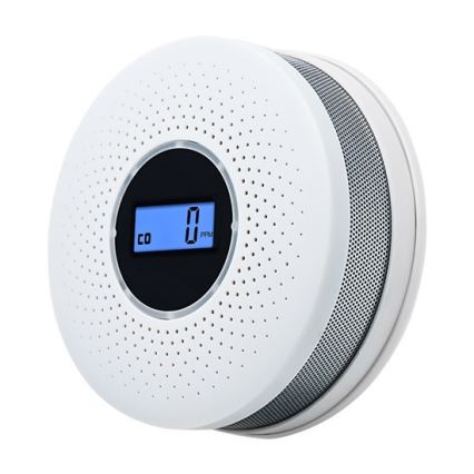 Røg- og kulilte-detektor 1,5V / 3xAA