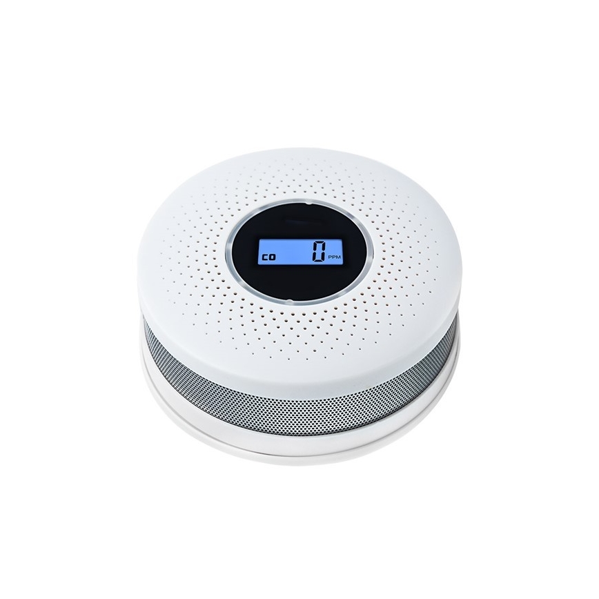 Røg- og kulilte-detektor 1,5V / 3xAA