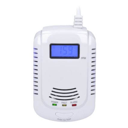 Carbon monoxide og flammable gas detector 230V