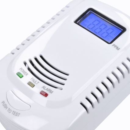 Carbon monoxide og flammable gas detector 230V