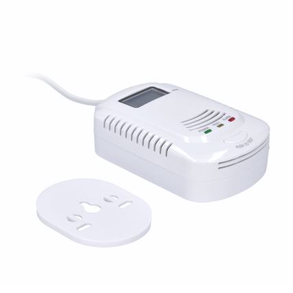 Carbon monoxide og flammable gas detector 230V