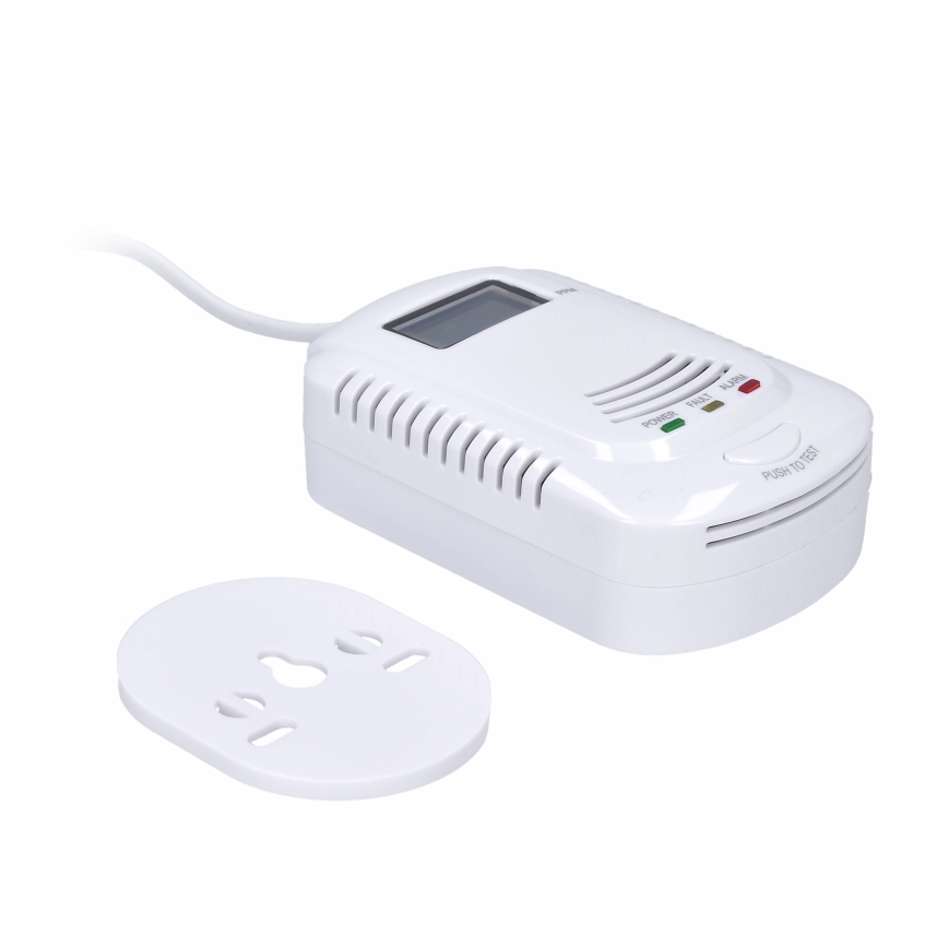 Carbon monoxide og flammable gas detector 230V