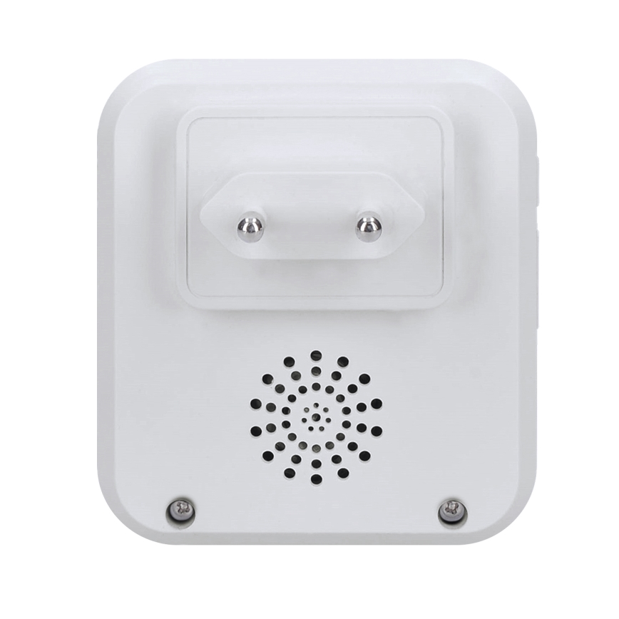 Trådløs plugin-dørklokke 230V IP56 hvid
