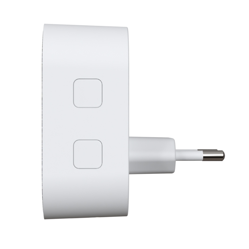 Trådløs plugin-dørklokke 230V + 2x knap 2xCR2032 IP44 hvid