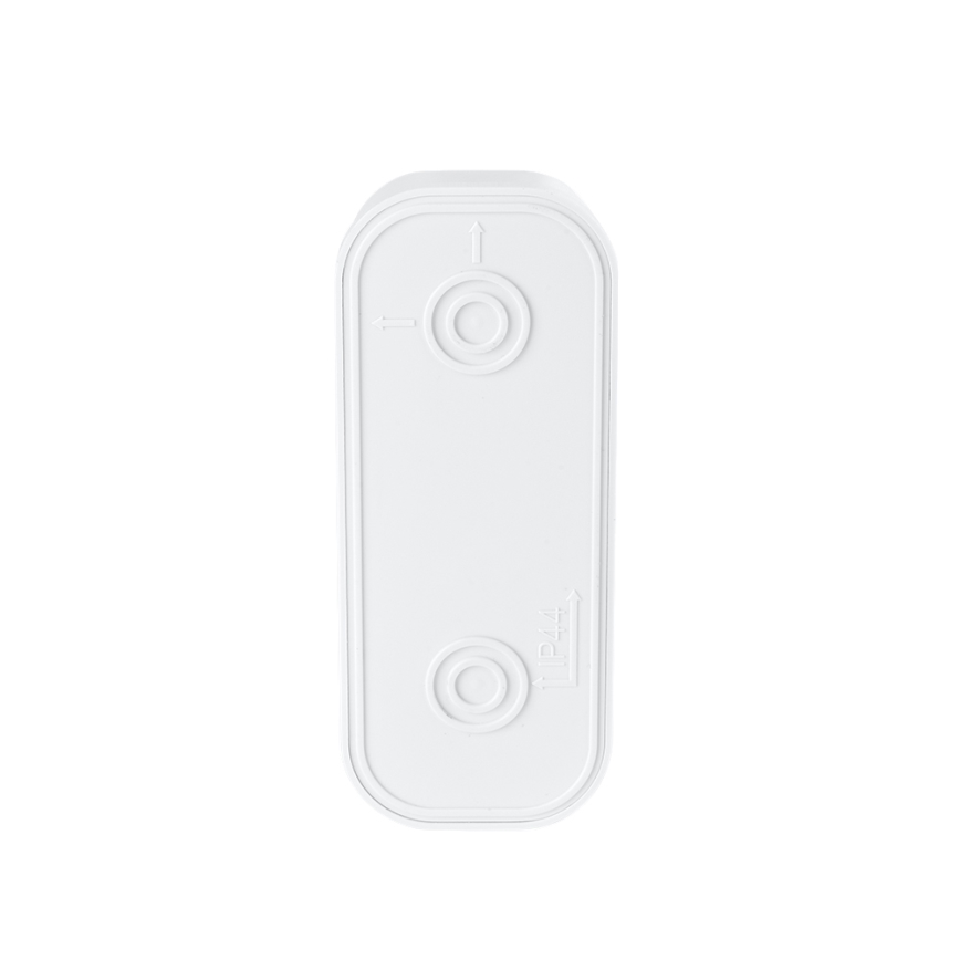 Trådløs plugin-dørklokke 230V + 2x knap 2xCR2032 IP44 hvid