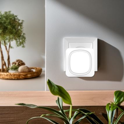 Trådløs dørklokke med LED-lys 230V/1xCR2032 IP56 hvid