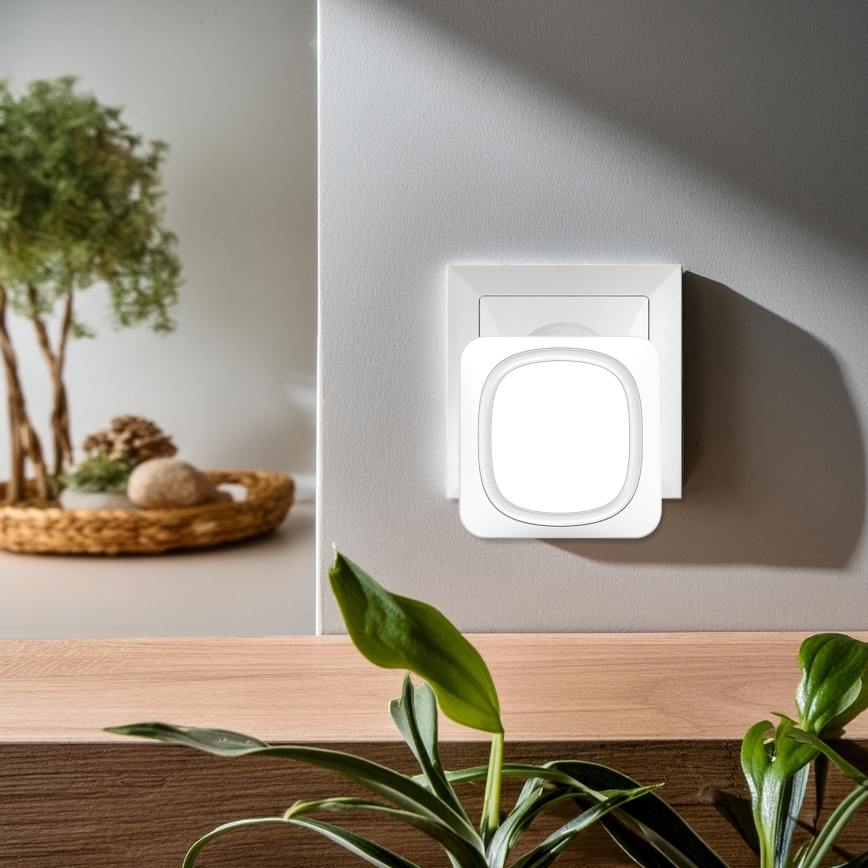 Trådløs dørklokke med LED-lys 230V/1xCR2032 IP56 hvid