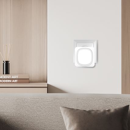 Trådløs dørklokke med LED-lys 230V/1xCR2032 IP56 hvid
