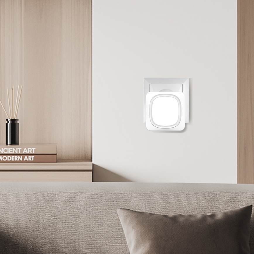 Trådløs dørklokke med LED-lys 230V/1xCR2032 IP56 hvid