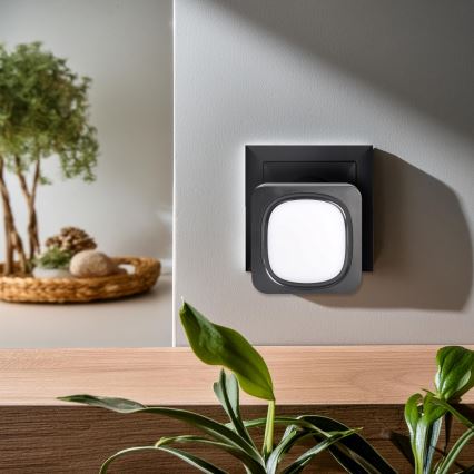 Trådløs dørklokke med LED-lys 230V IP56 sort
