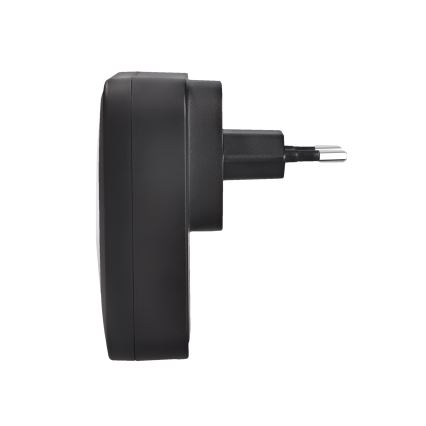 Trådløs dørklokke med LED-lys 230V IP56 sort
