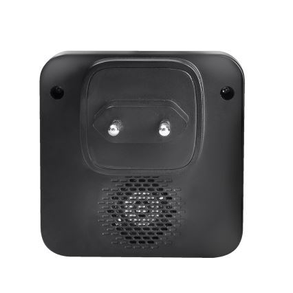 Trådløs dørklokke med LED-lys 230V IP56 sort