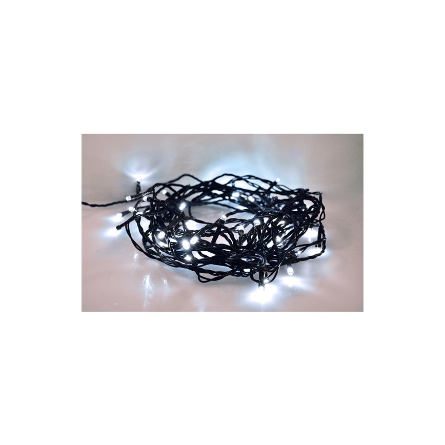 Udendørs LED lyskæde 400xLED/8 funktioner 25 m IP44 kold hvid