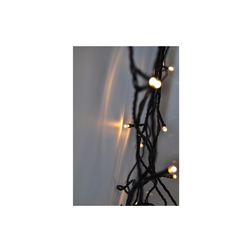 Udendørs LED lyskæde 400xLED/8 funktioner 25 m IP44 varm hvid
