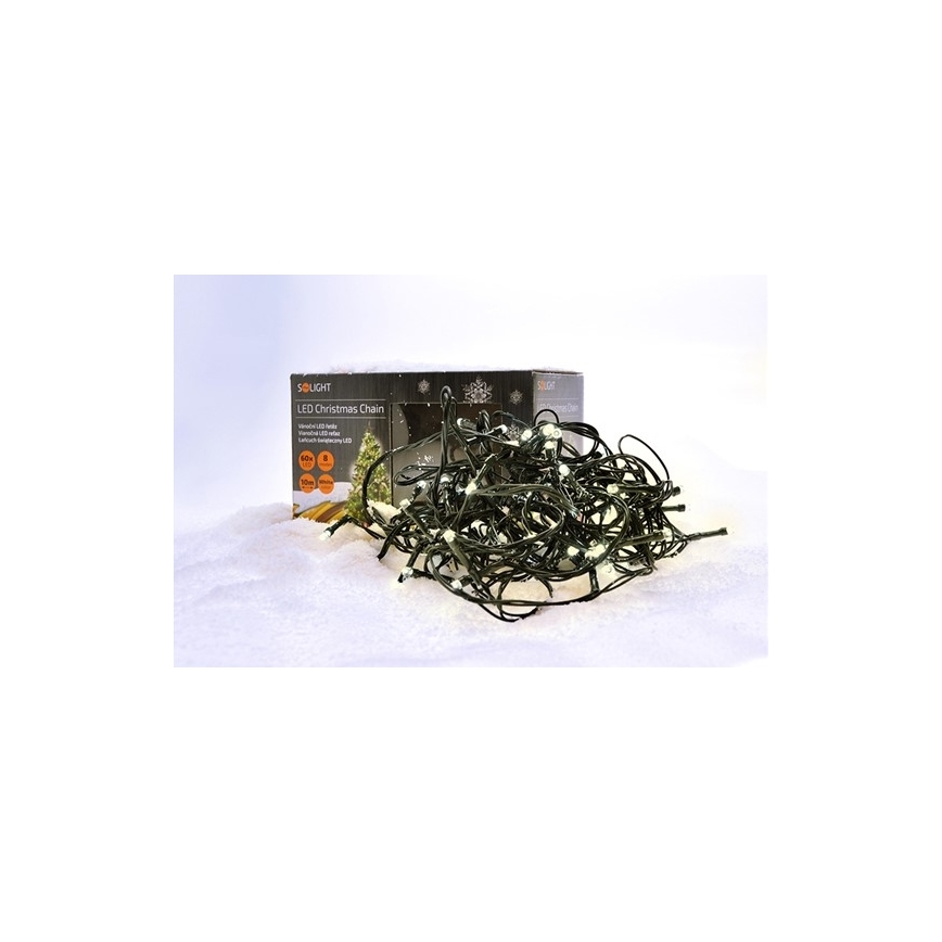 LED udendørs lyskæde 100xLED/8 funktioner IP44 13m varm hvid